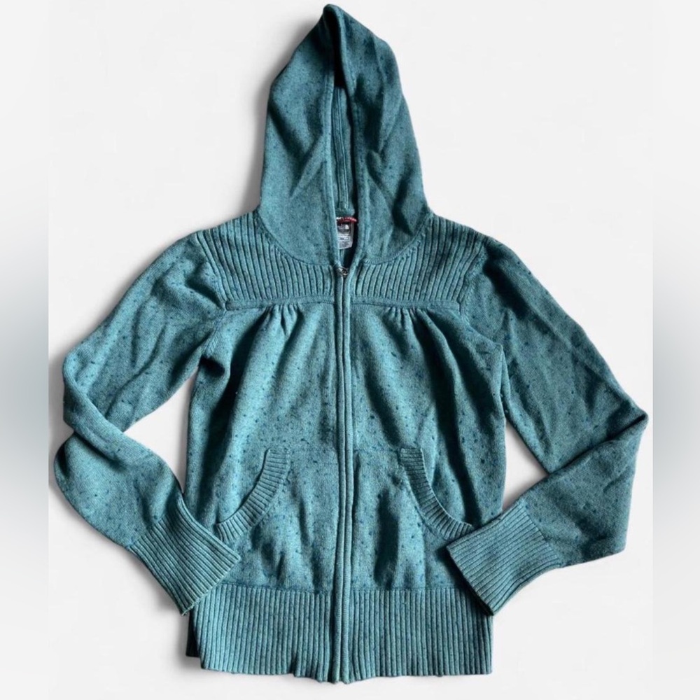 The North Face Women's Blue Hooded Zip-Up Jacket